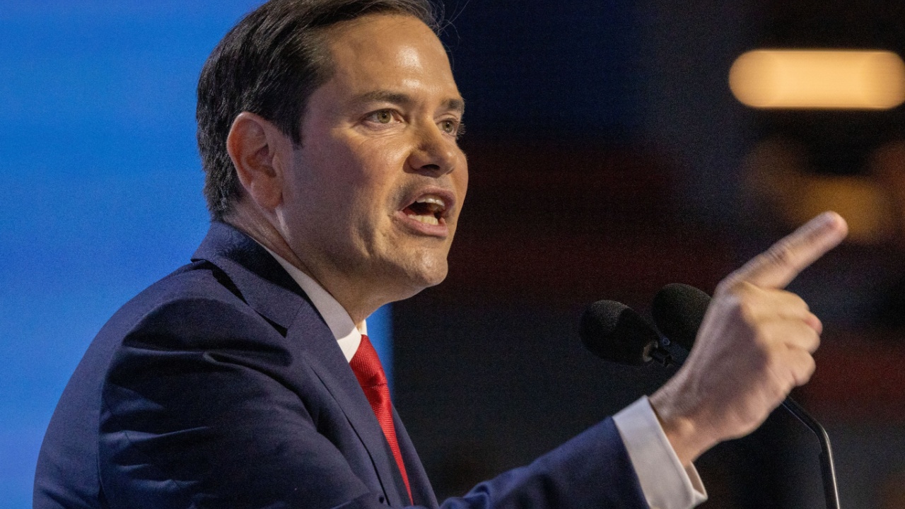 Milwaukee, Wisconsin - July 16, 2024: Florida Senator Marco Rubio at the Republican National Convention.