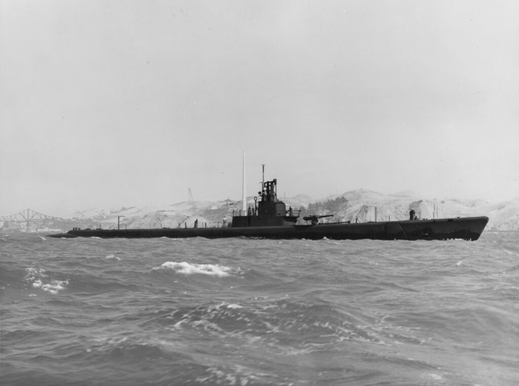 USS Wahoo at sea